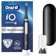 "Oral-B iO Series 4 Electric Toothbrush - Sleek Matt Black Design for Superior Oral Care"